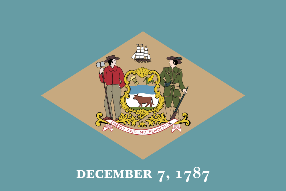 delaware-flag Delaware state flag