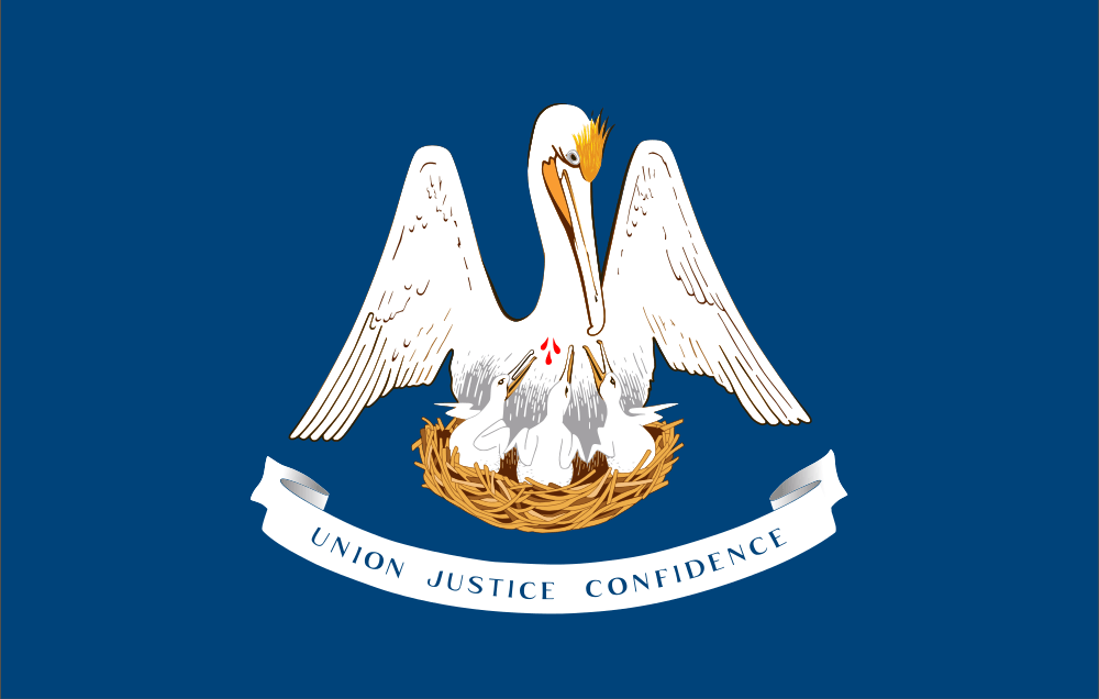 louisiana-flag Louisiana state flag