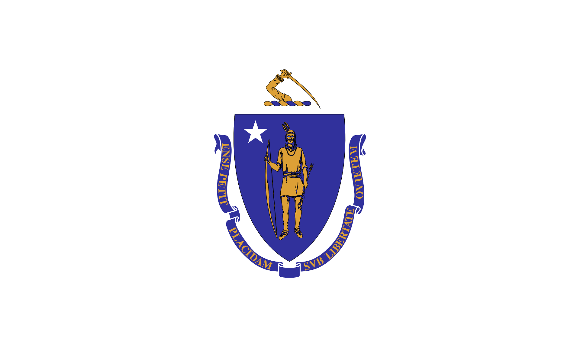 massachusetts-flag Massachusetts state flag