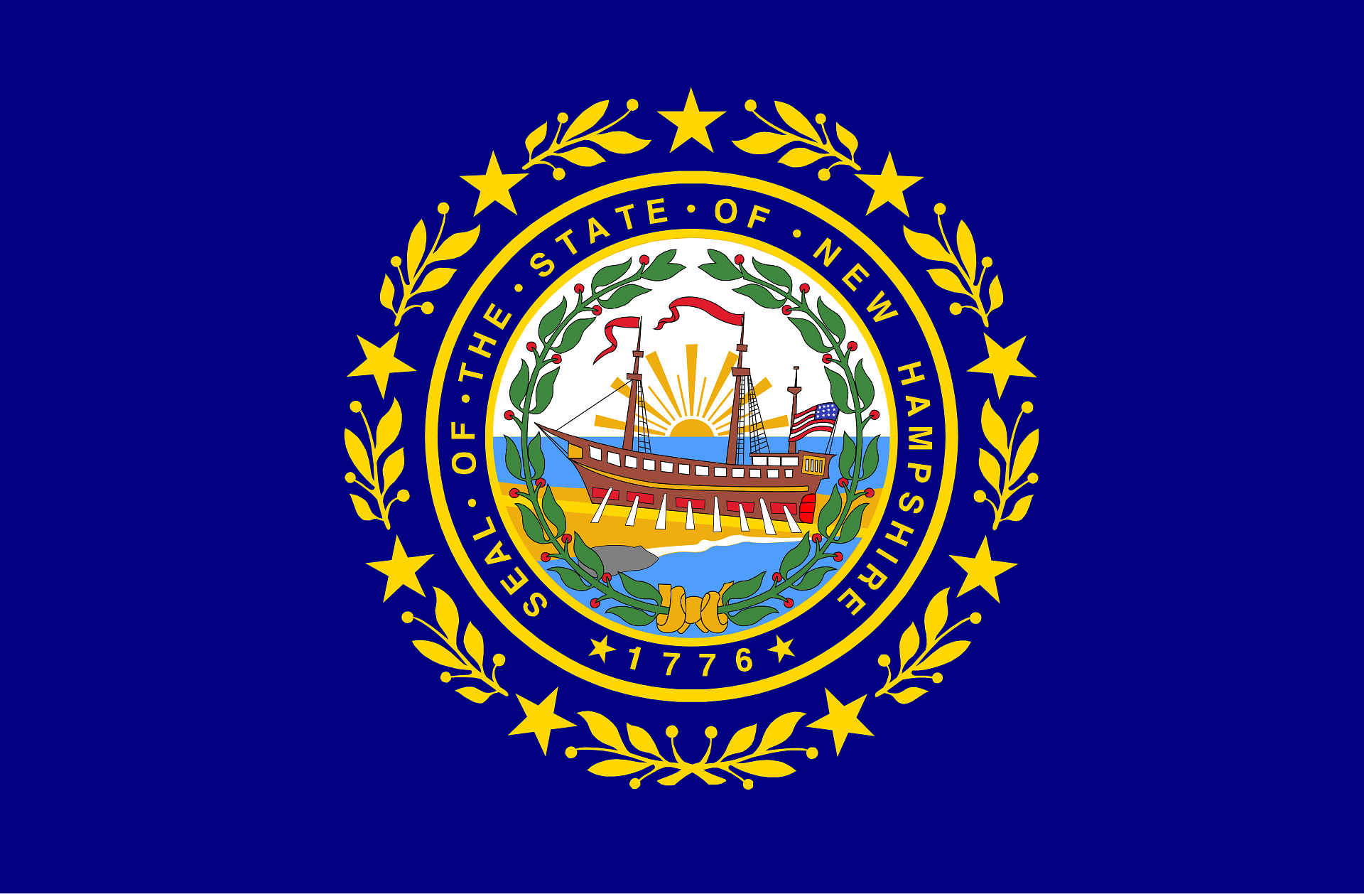 new-hampshire-flag New Hampshire state flag