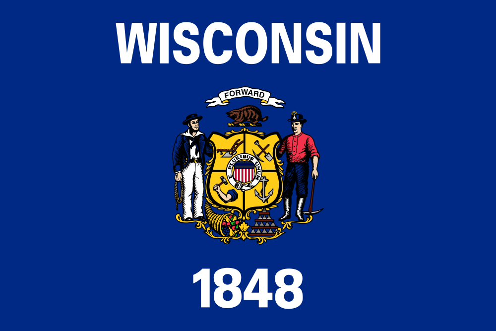 wisconsin-flag Wisconsin state flag